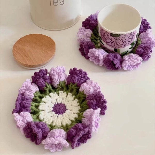 Lily of the Valley Coaster Crochet Kit - DIY Handmade Mother's Day Gift