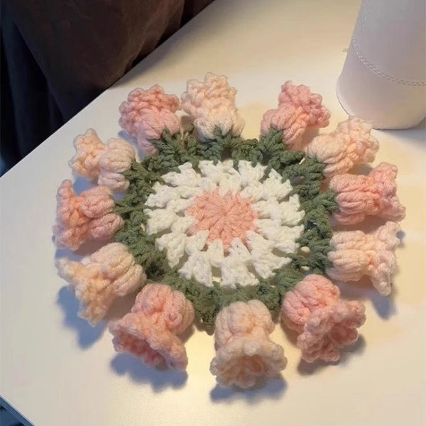 Lily of the Valley Coaster Crochet Kit - DIY Handmade Mother's Day Gift